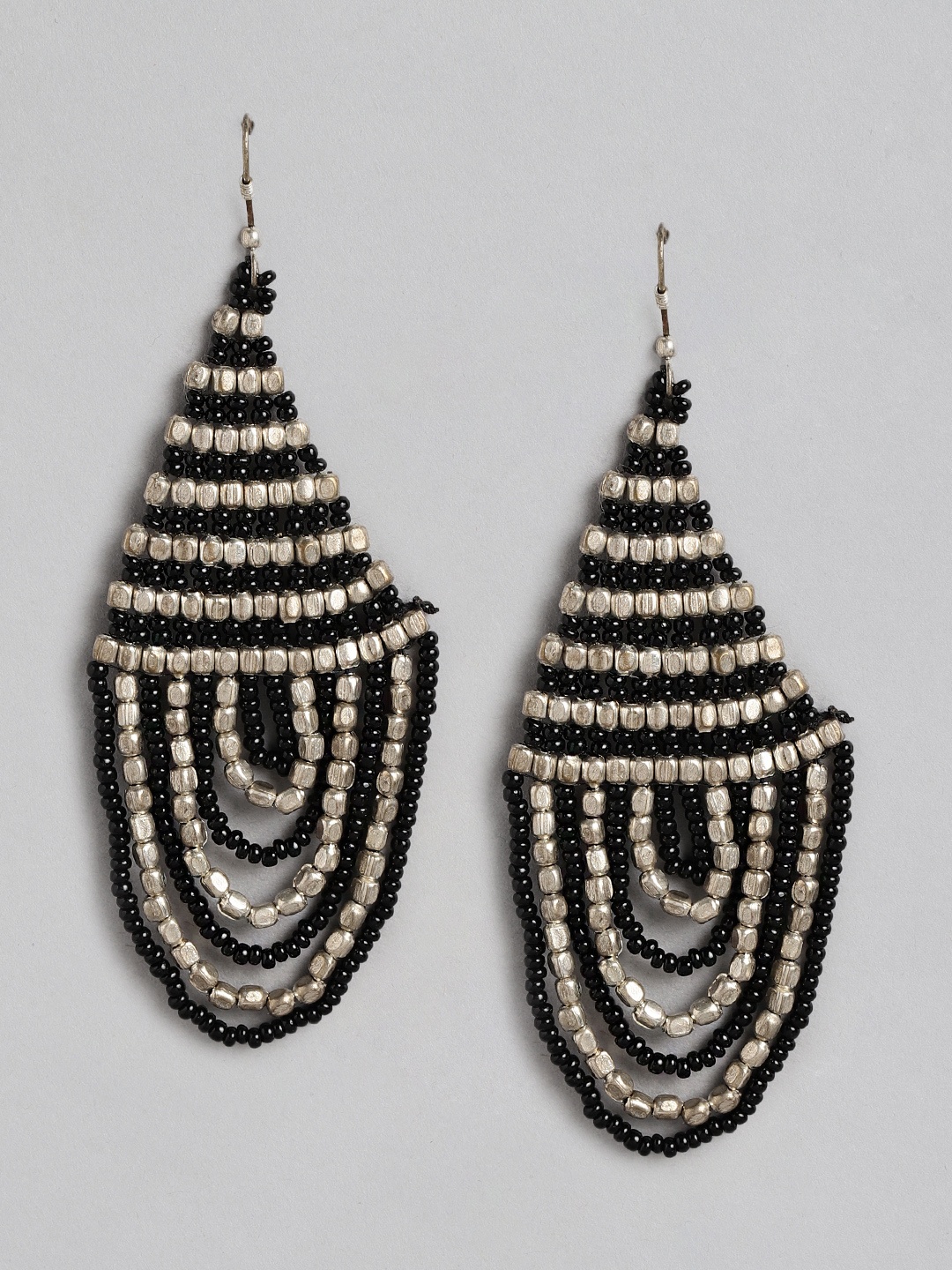 

Rang Gali Zircon Contemporary Drop Earrings, Gold