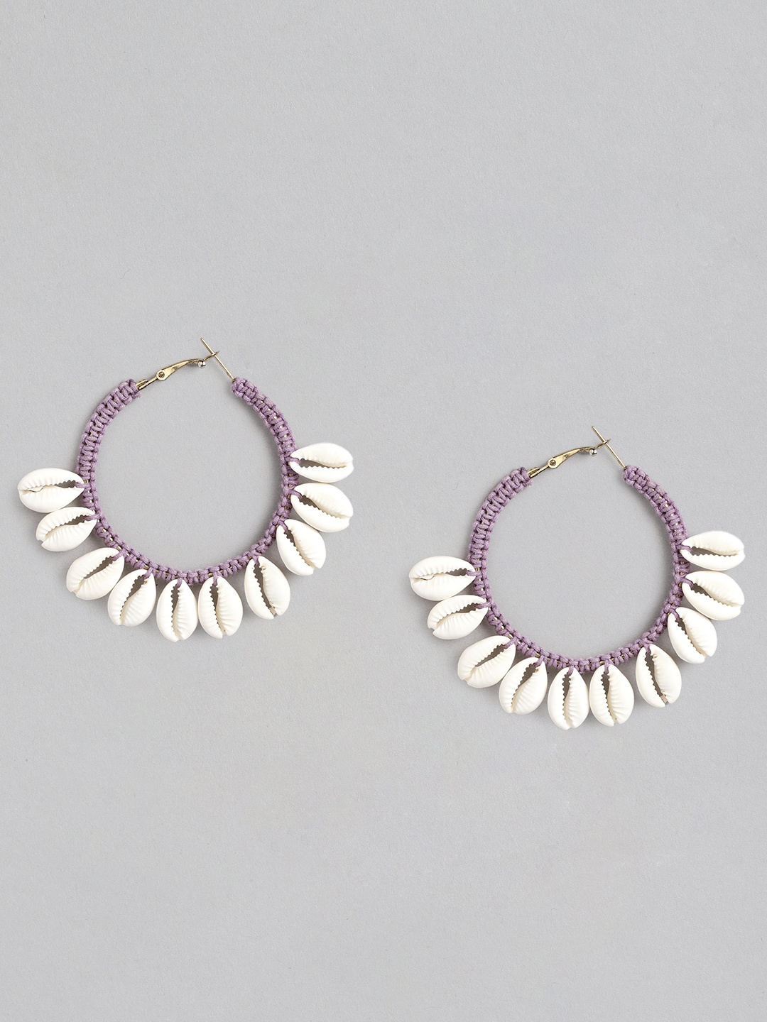 

Rang Gali Circular Hoop Earrings, Purple