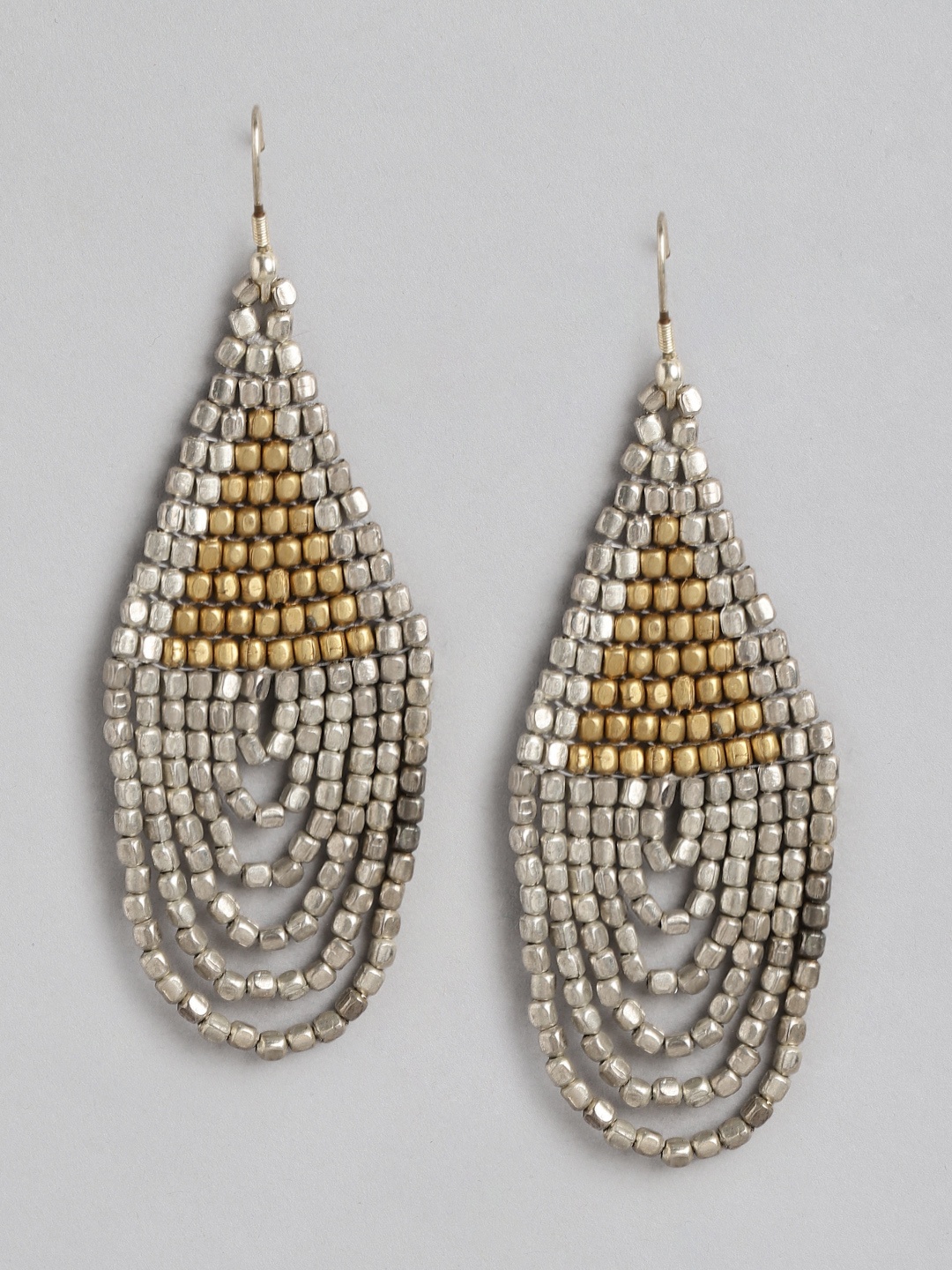 

Rang Gali Zircon Oval Drop Earrings, Silver