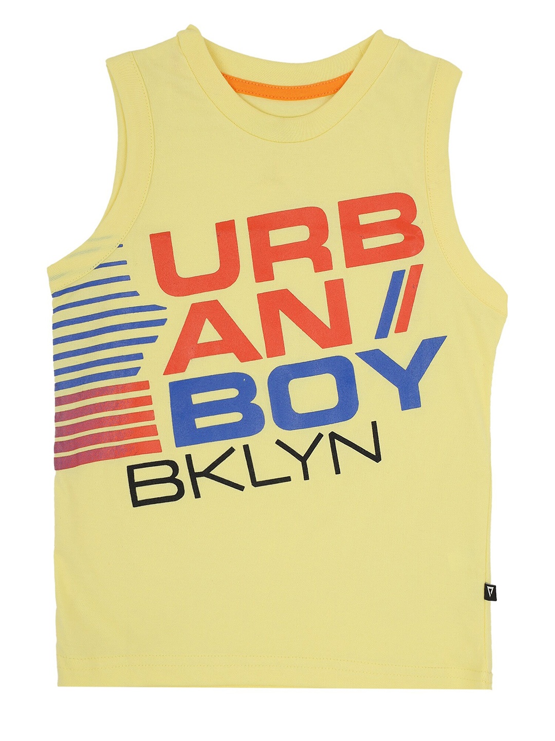 

PROTEENS Boys Typography Printed Cotton T-shirt, Yellow