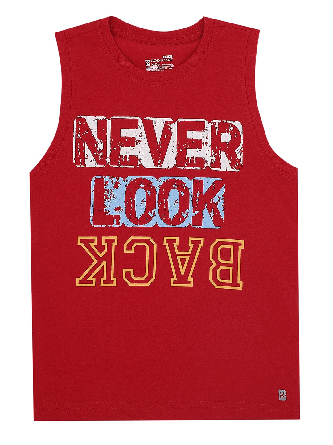 

PROTEENS Boys Typography Printed Cotton T-shirt, Red