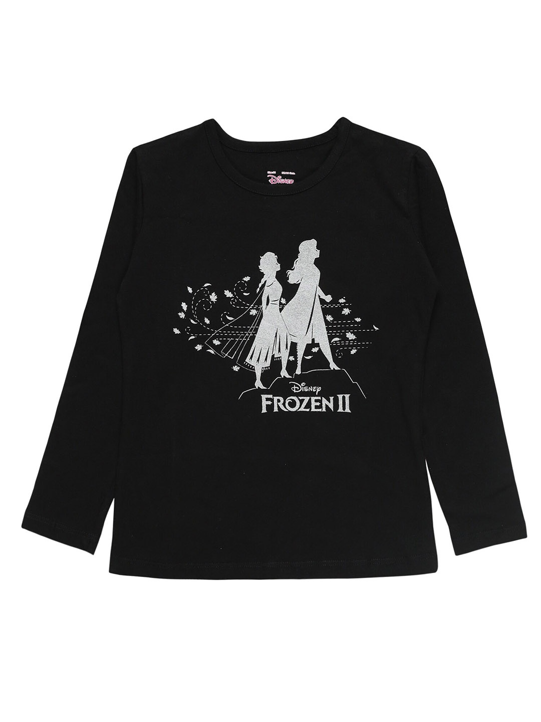 

PROTEENS Girls Frozen Printed Cotton T-shirt, Black