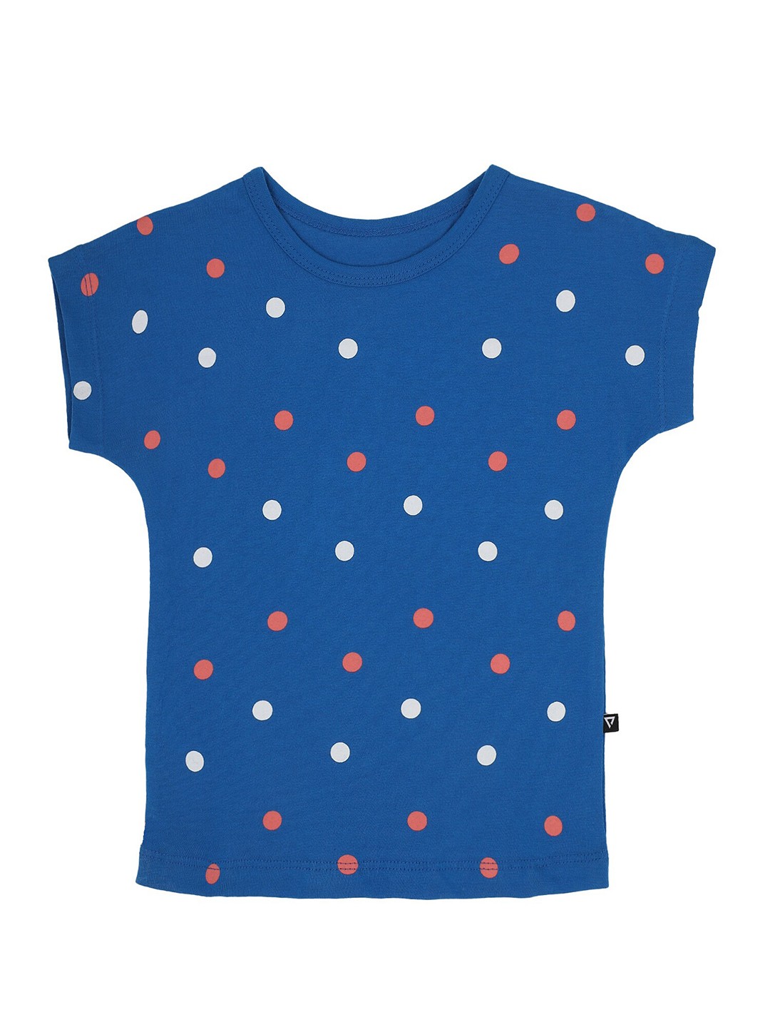 

PROTEENS Girls Polka Dots Printed Cotton T-Shirt, Blue