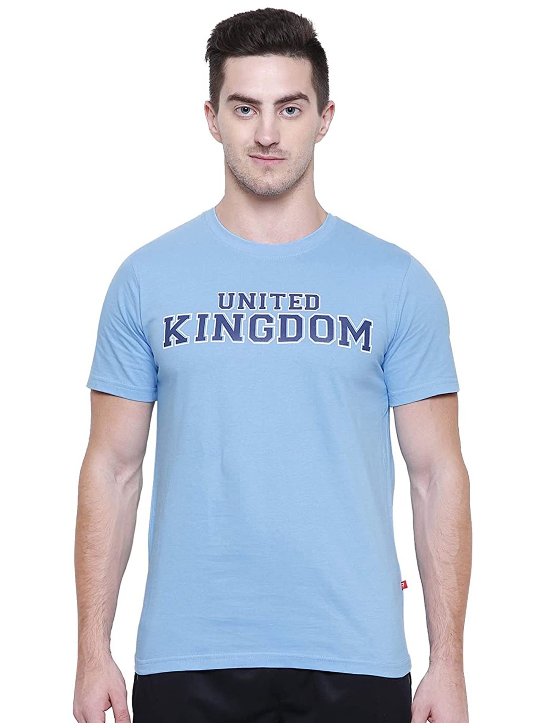 

PROTEENS Men Typography Printed Cotton T-shirt, Blue