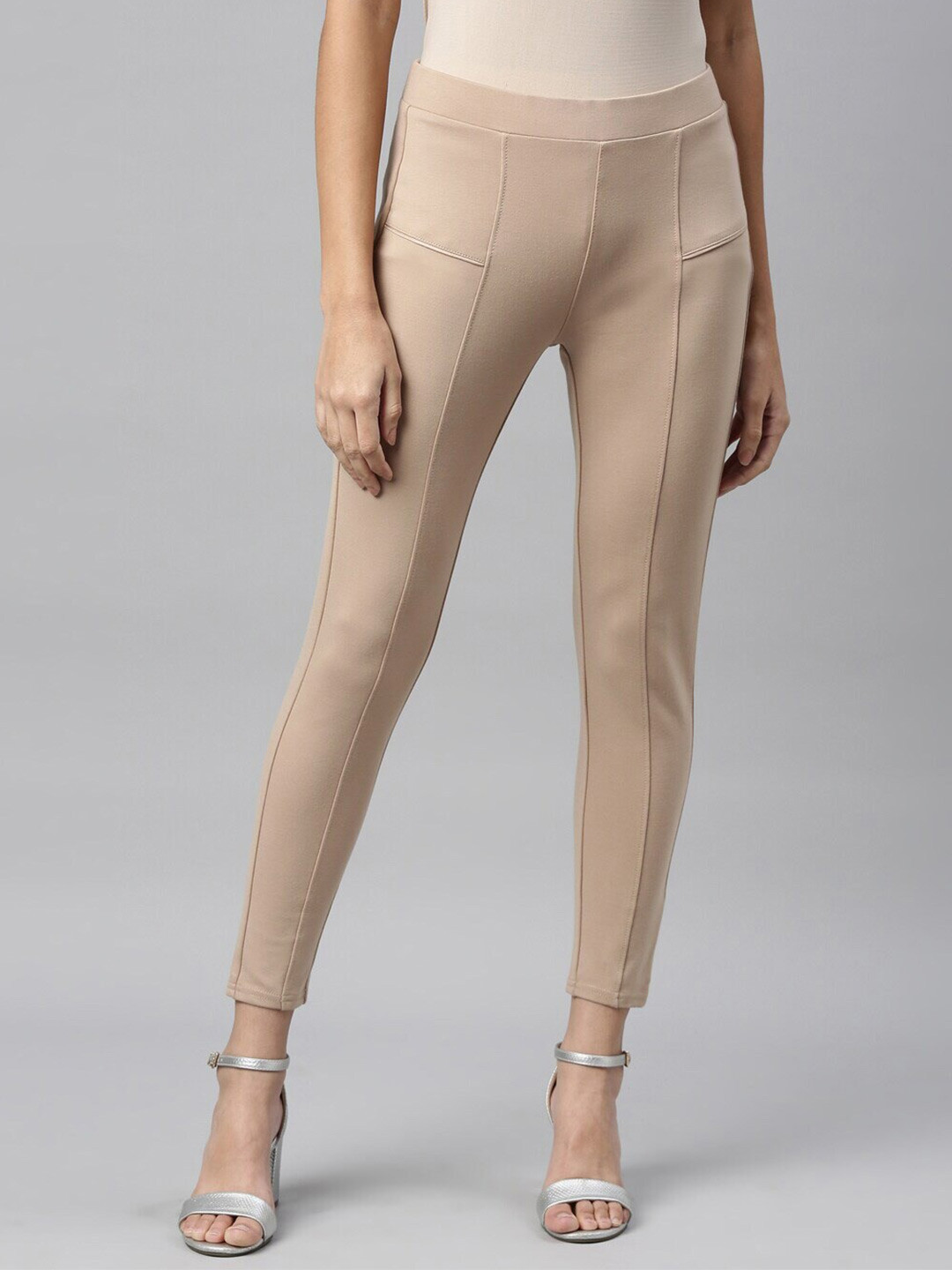 

TWIN BIRDS Women Slim Fit Woven, Beige