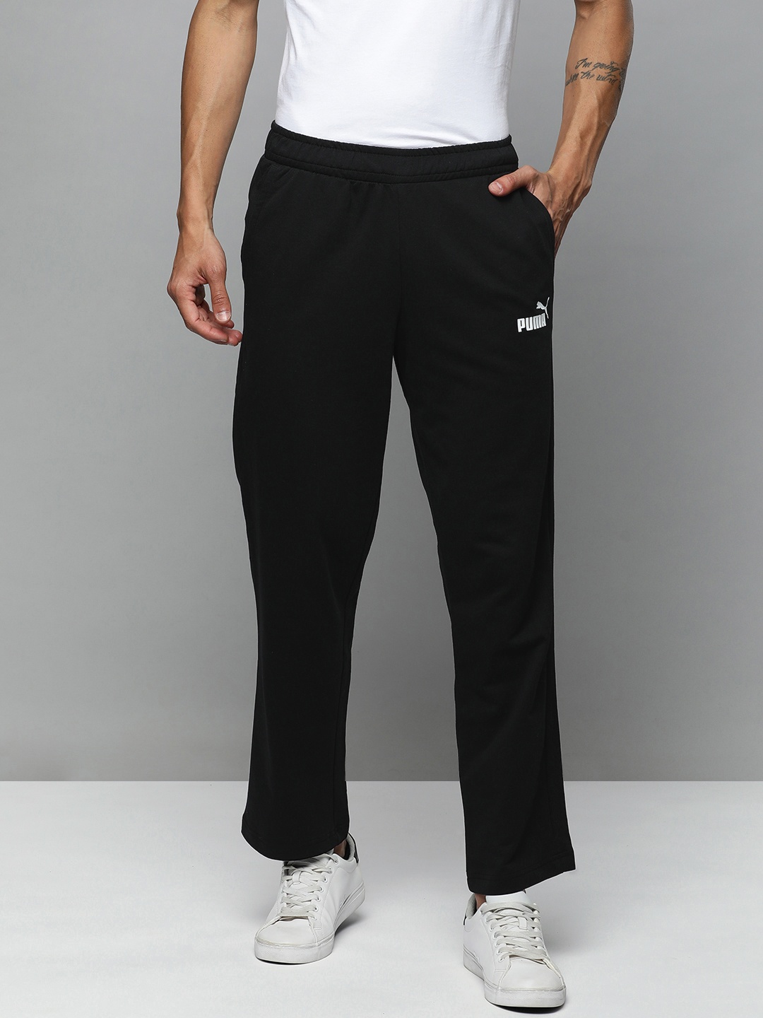 

Puma Men ESS Logo Regular Fit Track Pants, Black