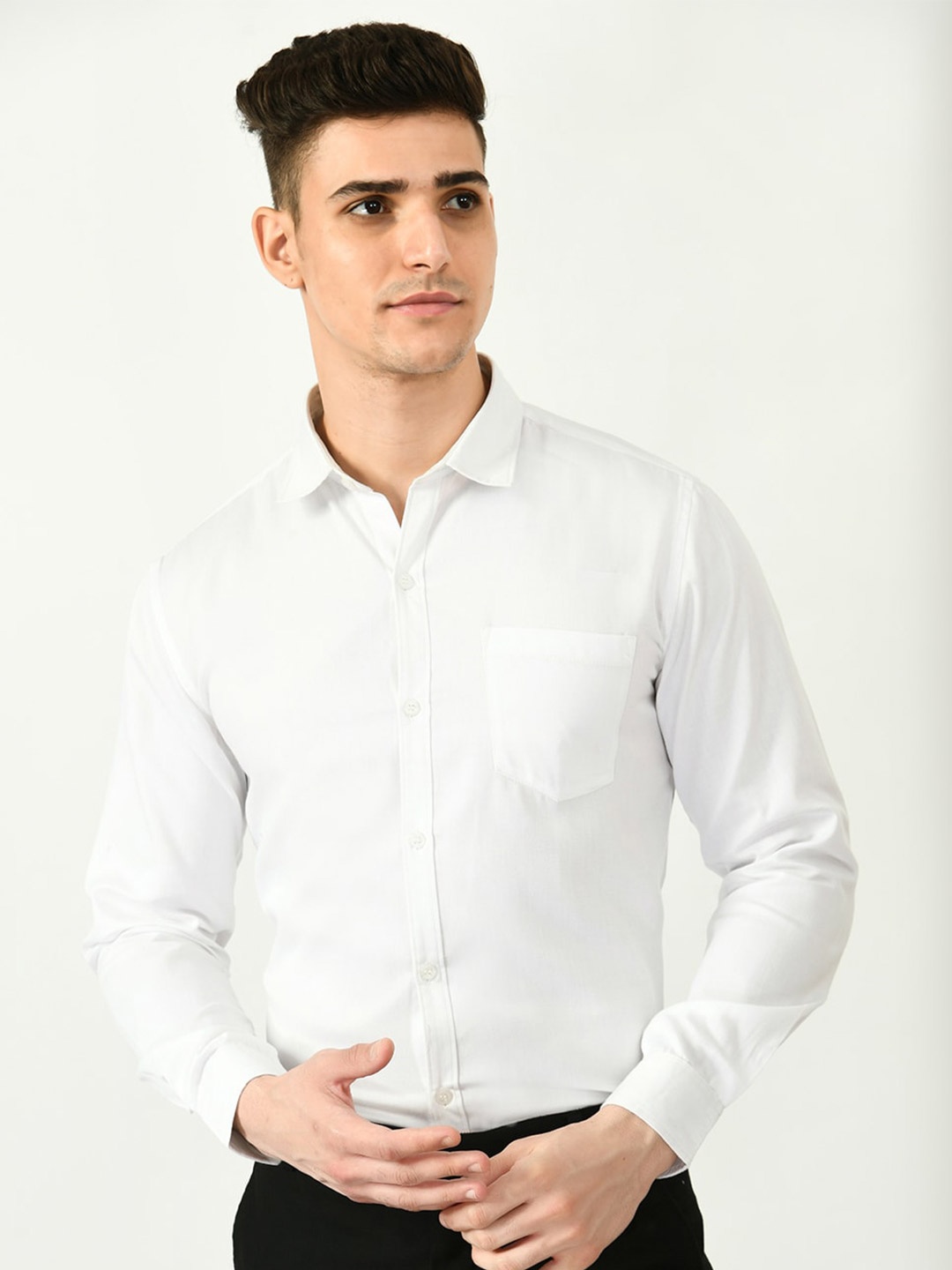 

Riara Regular Fit Casual Cotton Shirt, White