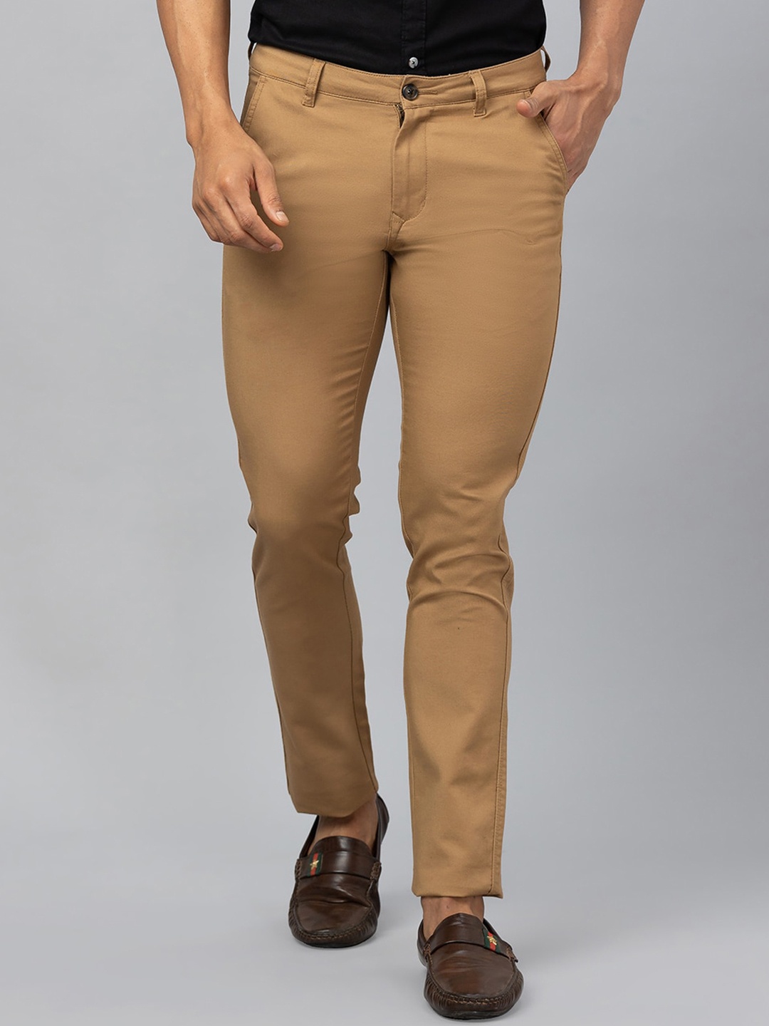 

Globus Men Slim Fit Trousers, Khaki