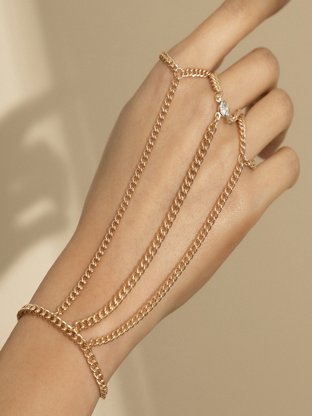 

AQUASTREET Women Gold-Plated Ring Bracelet