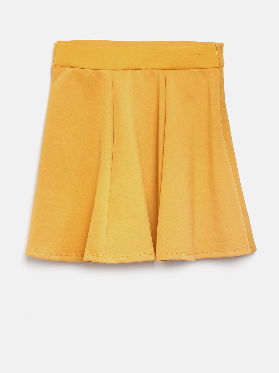 

Peppermint Girls Mustard Yellow Flared Skirt