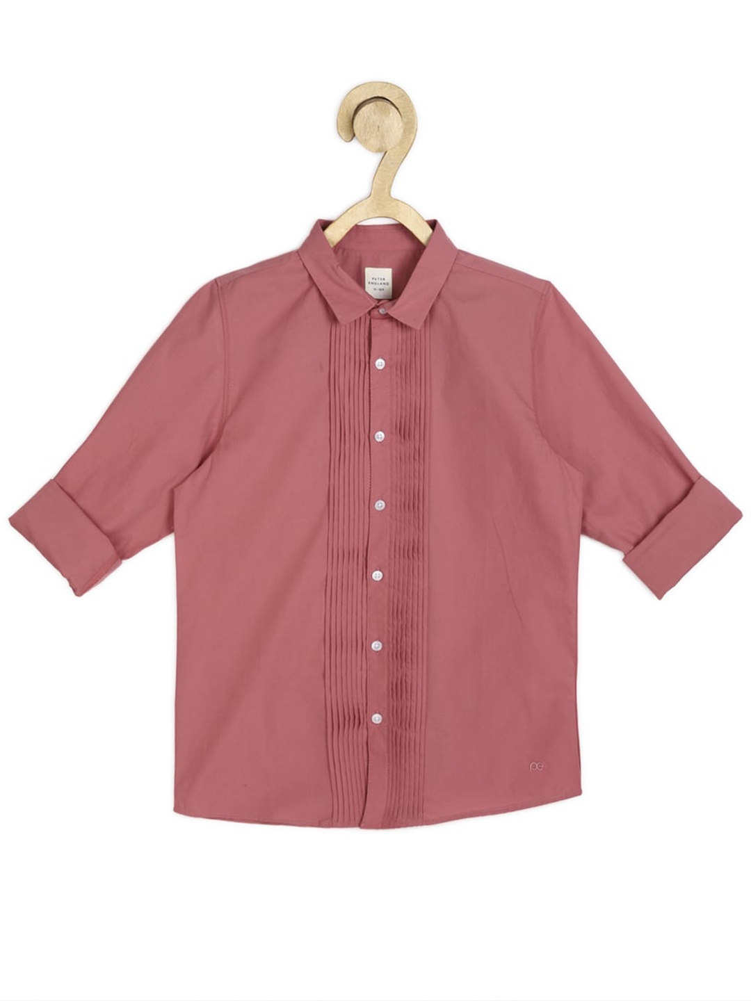 

Peter England Boys Slim Fit Pure Cotton Casual Shirt, Coral