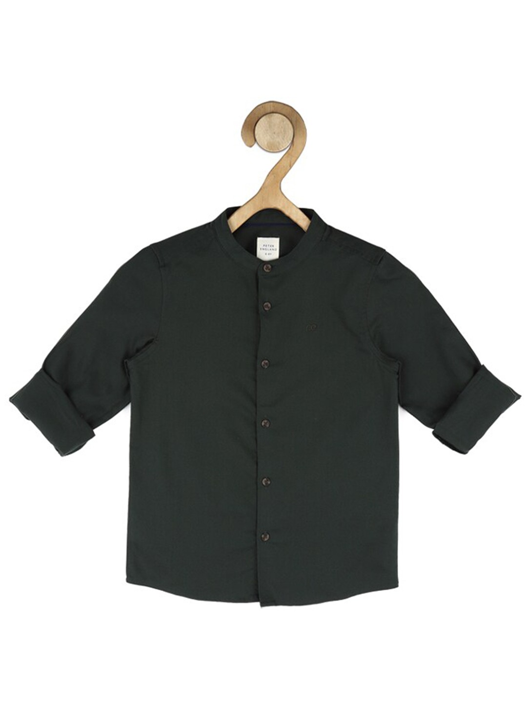 

Peter England Boys Green Casual Shirt