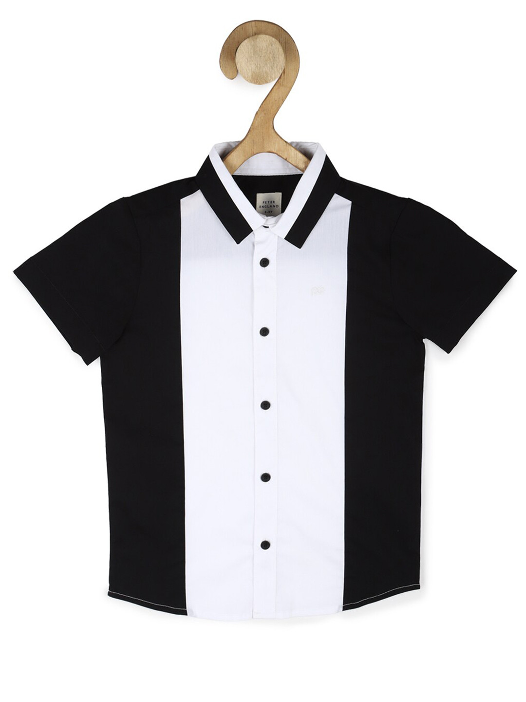 

Peter England Boys Spread Collar Casual Shirt, Black