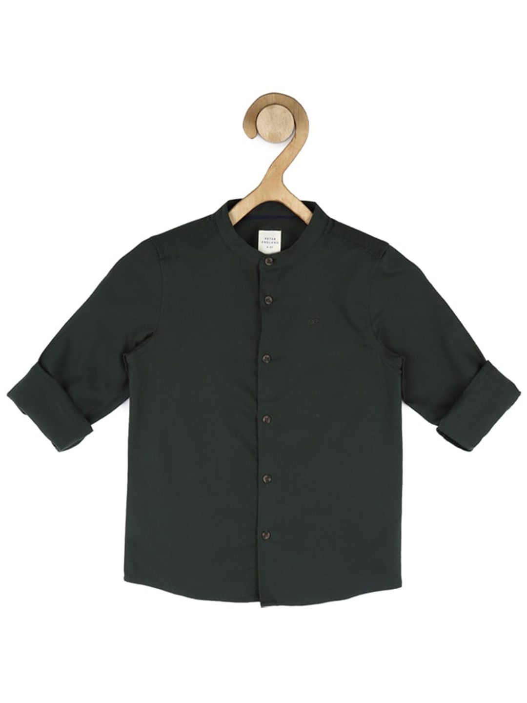 

Peter England Boys Casual Cotton Shirt, Green