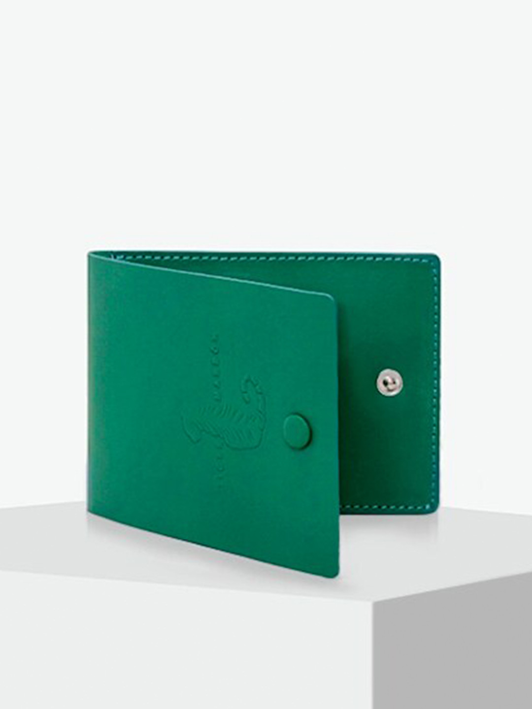 

TIGER MARRON Men Leather Two Fold Wallet, Green