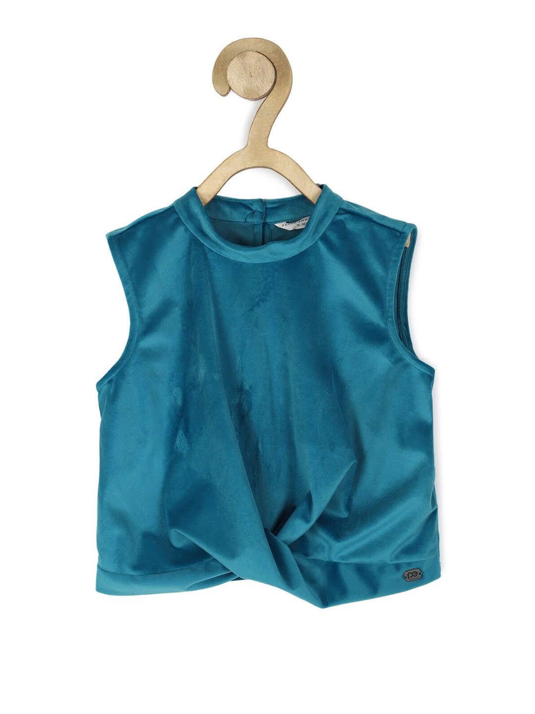 

Peter England Girls High Neck Sleeveless Top, Blue