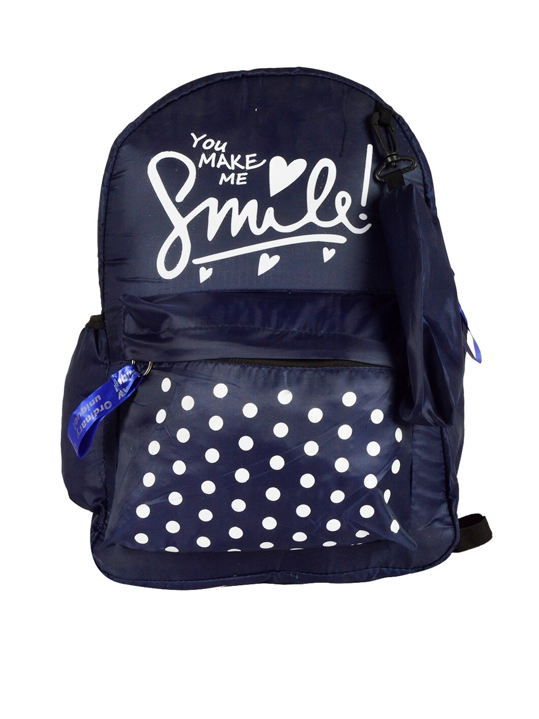

Adbeni Men Typography Printed Backpack, Blue