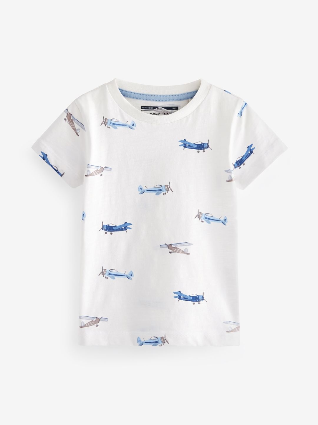 

NEXT Boys Conversational Printed Pure Cotton T-shirt, White