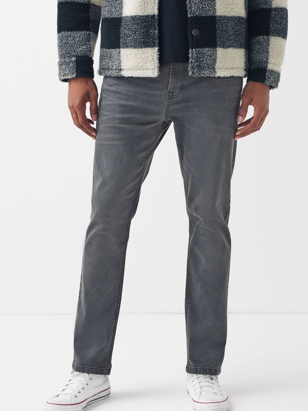 

NEXT Men Slim Fit Stretchable Jeans, Charcoal