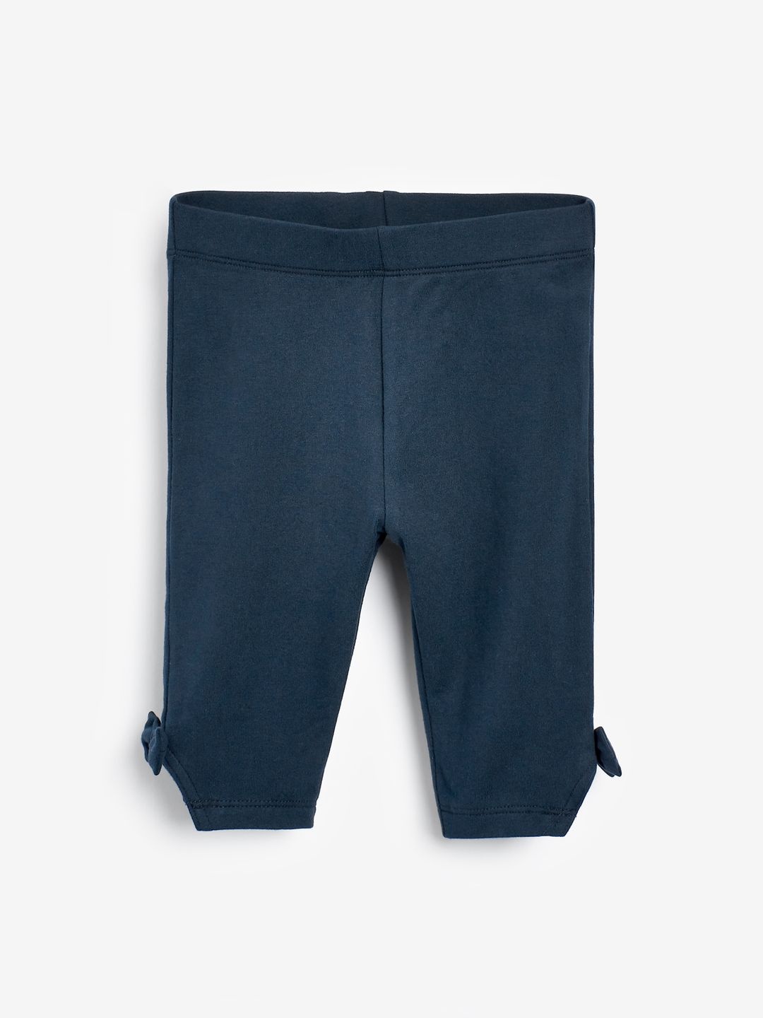 

NEXT Girls Three-Fourth Length Leggings with Bow Detail, Navy blue