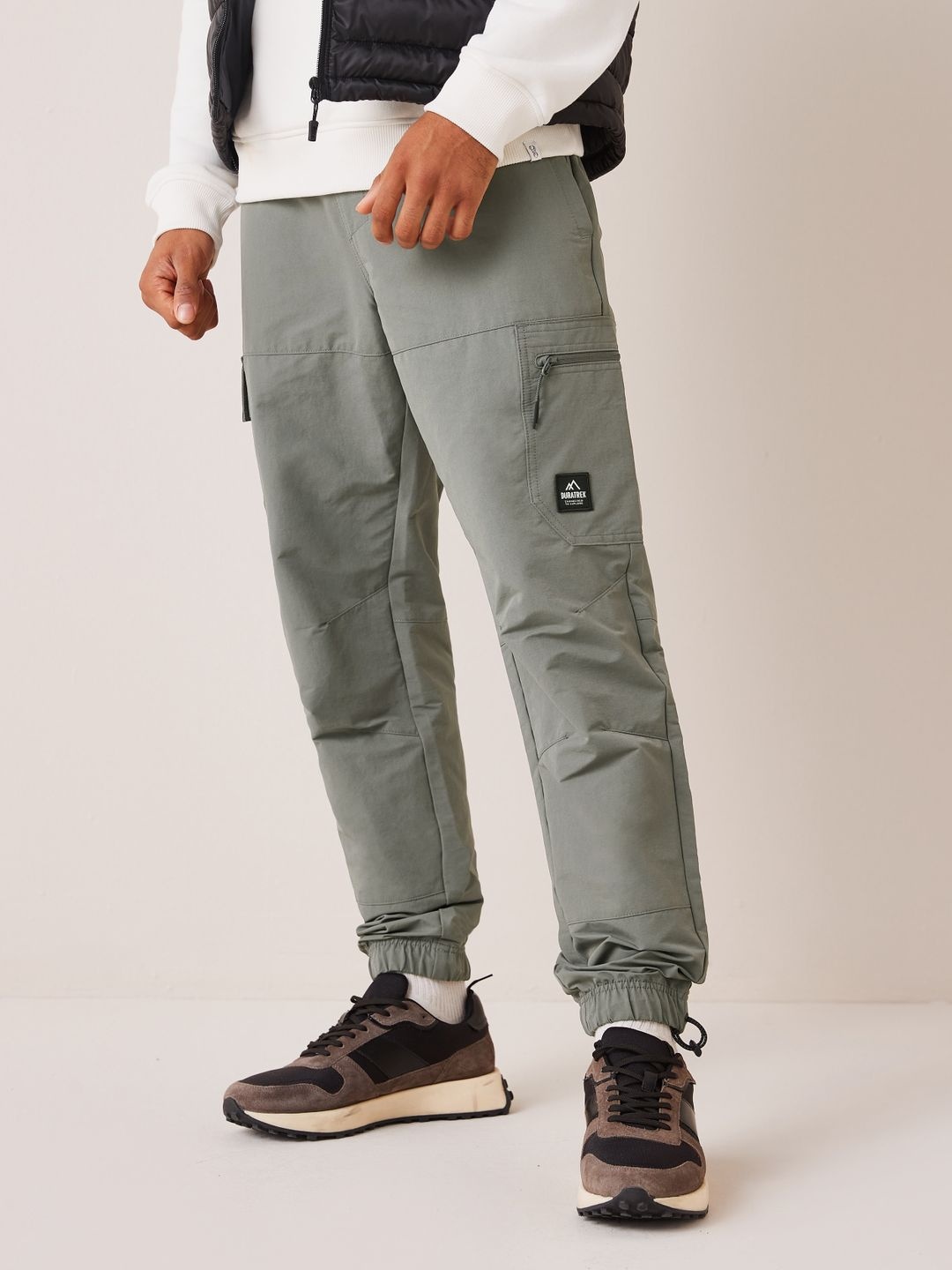 

NEXT Men Utility Cargo Joggers, Grey