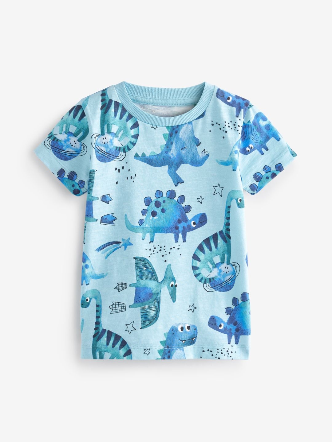

NEXT Boys Conversational Printed Pure Cotton T-shirt, Blue