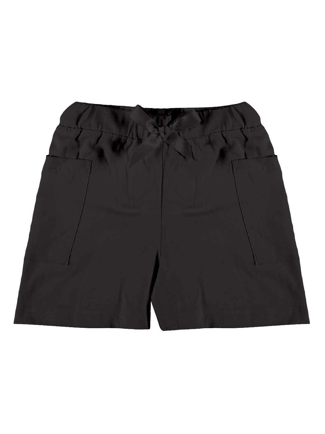 

KiddoPanti Girls Mid Rise Pure Cotton Hot Pant Shorts, Black