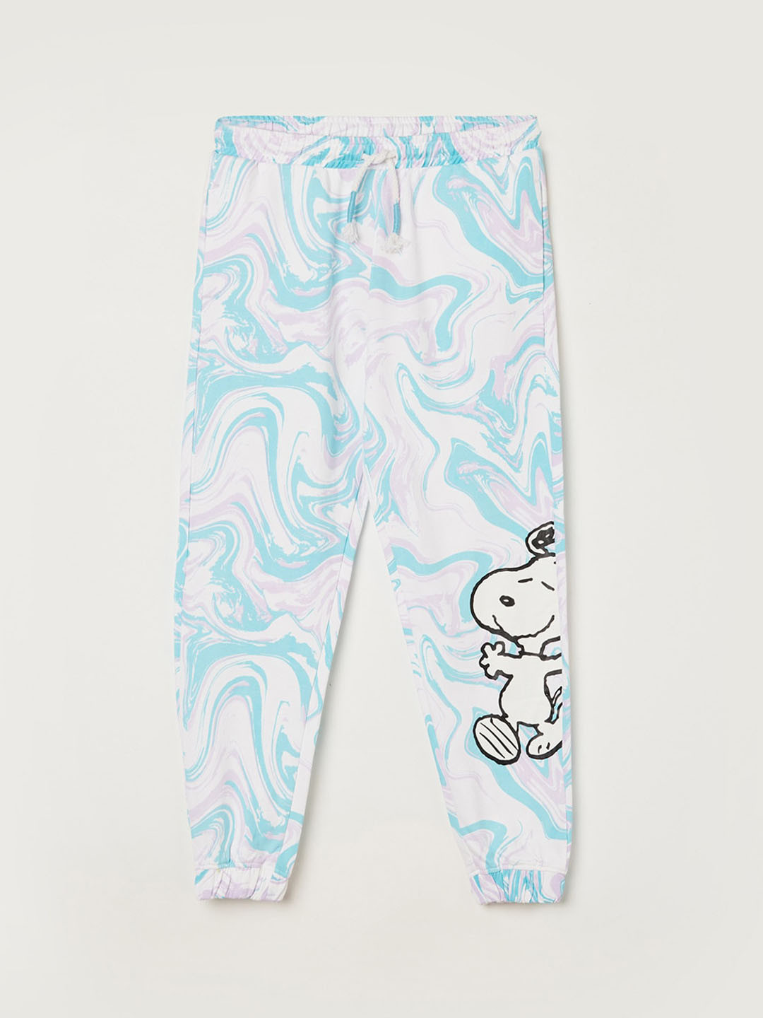 

Fame Forever by Lifestyle Girls Snoopy Printed Cotton Joggers, Blue