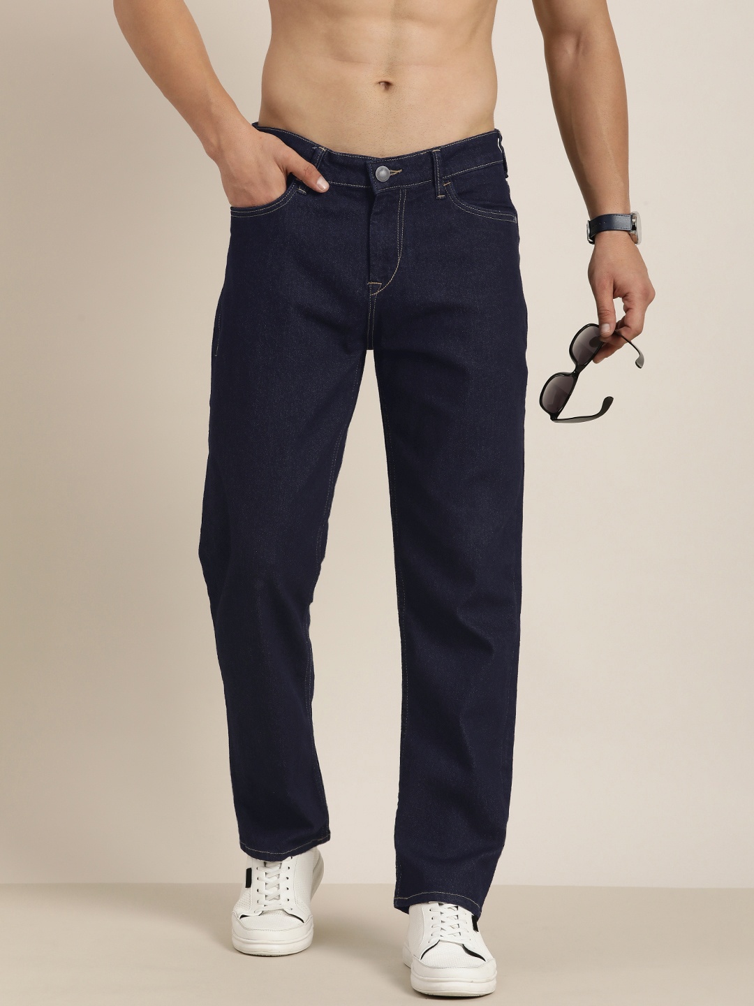

Moda Rapido Men Mid-Rise Stretchable Jeans, Navy blue