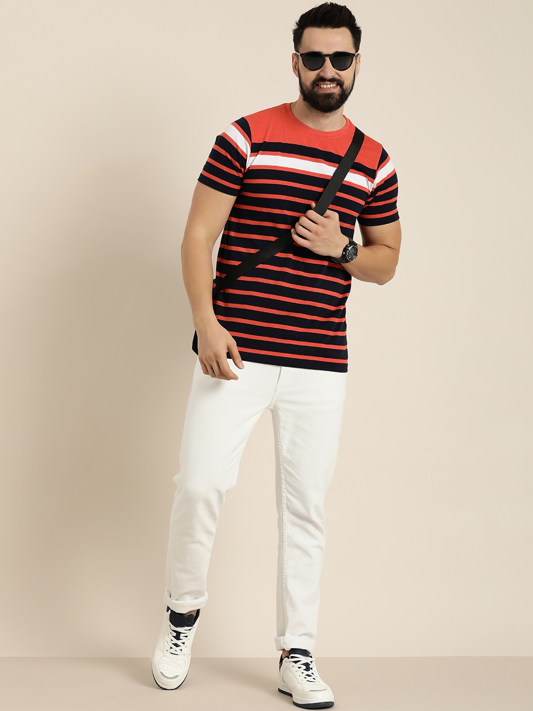 

HERE&NOW Men Mid-Rise Stretchable Jeans, White