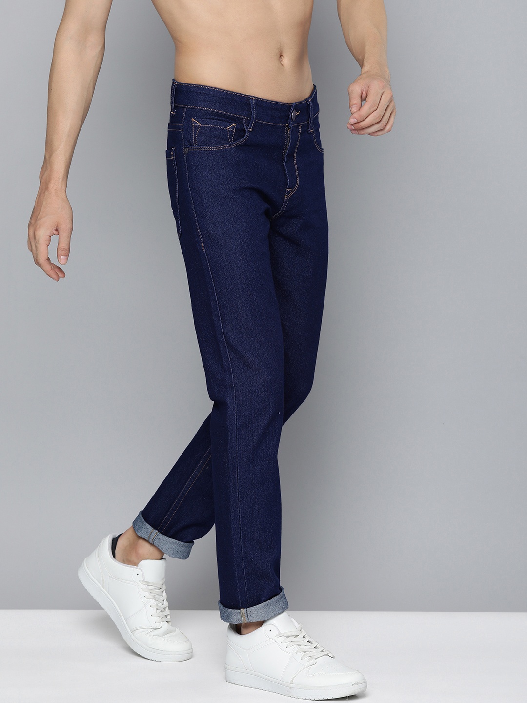 

HERE&NOW Men Slim Fit Stretchable Jeans, Blue