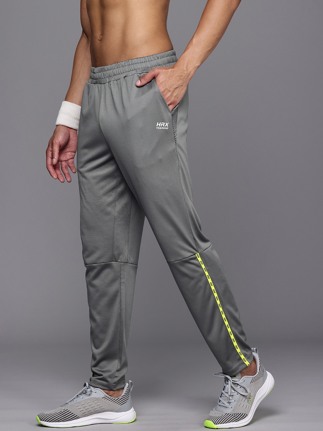 

HRX by Hrithik Roshan Men Training Rapid-Dry Track Pants, Grey