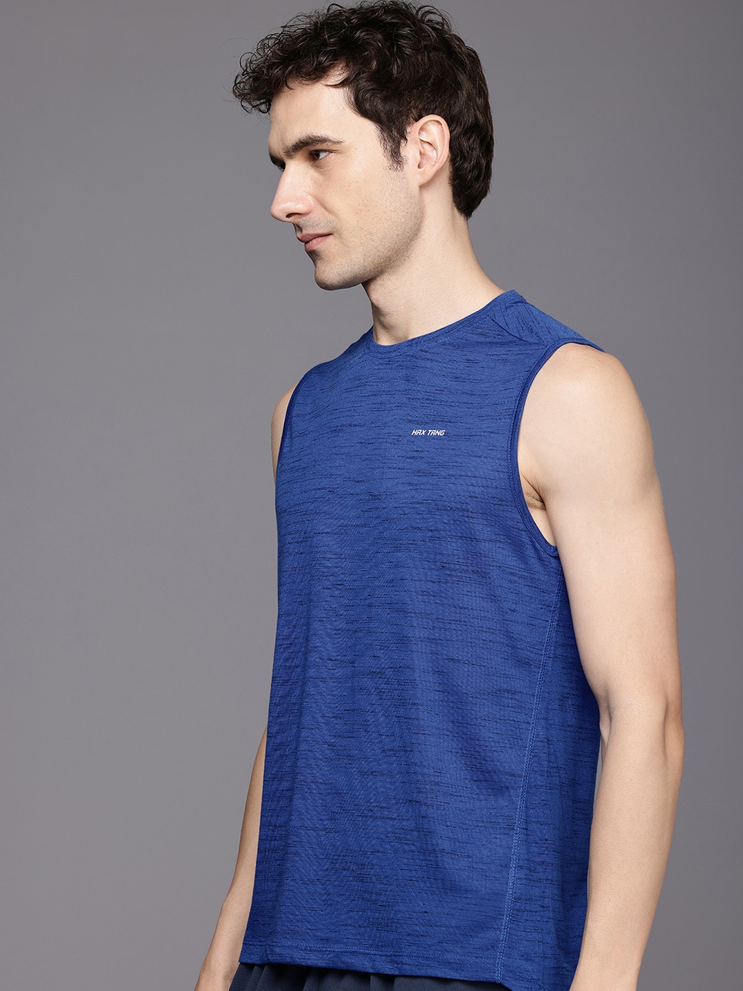 

HRX by Hrithik Roshan Sleeveless Training T-shirt, Blue