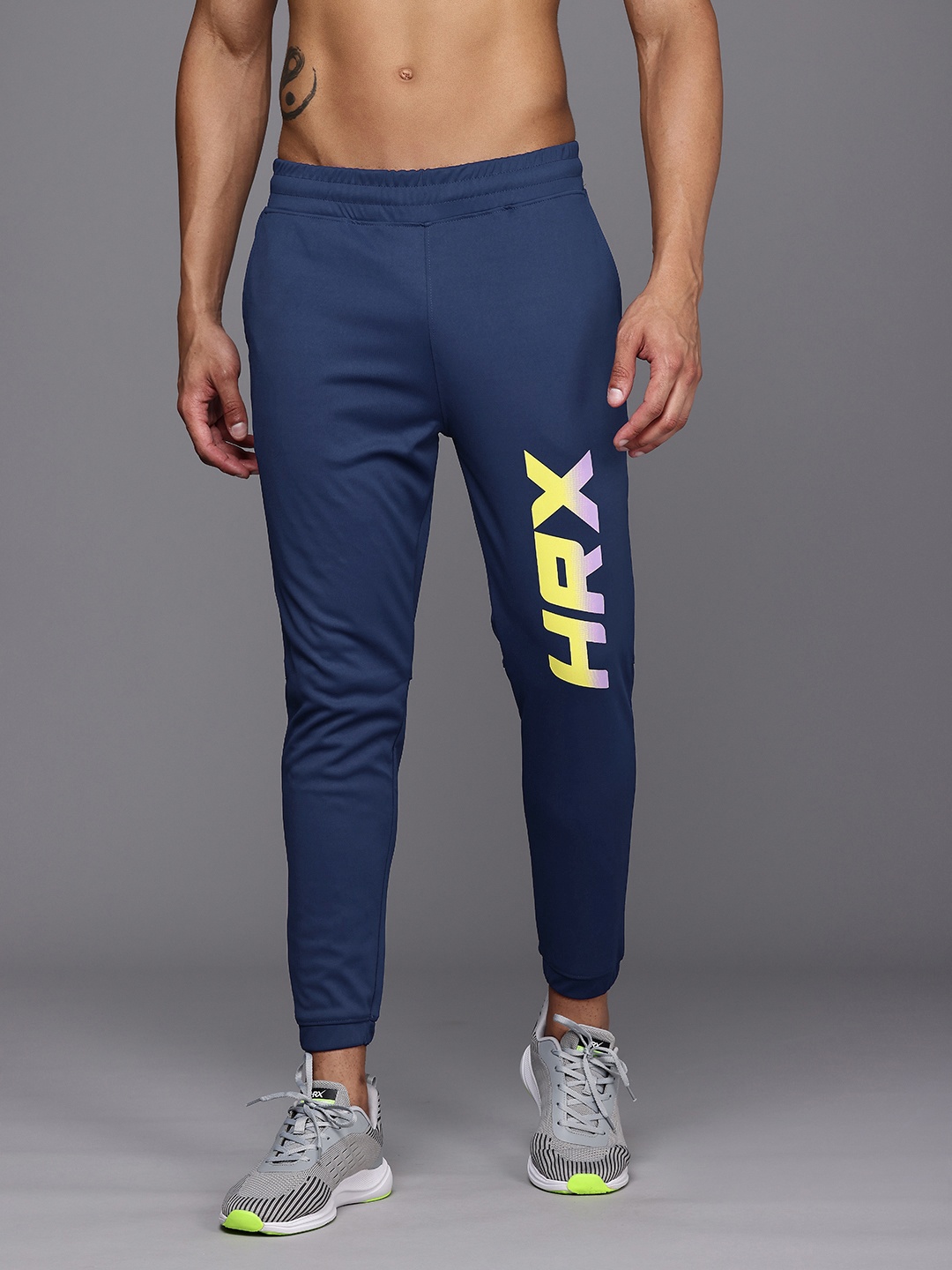 

HRX by Hrithik Roshan Men Training Rapid-Dry Joggers, Navy blue