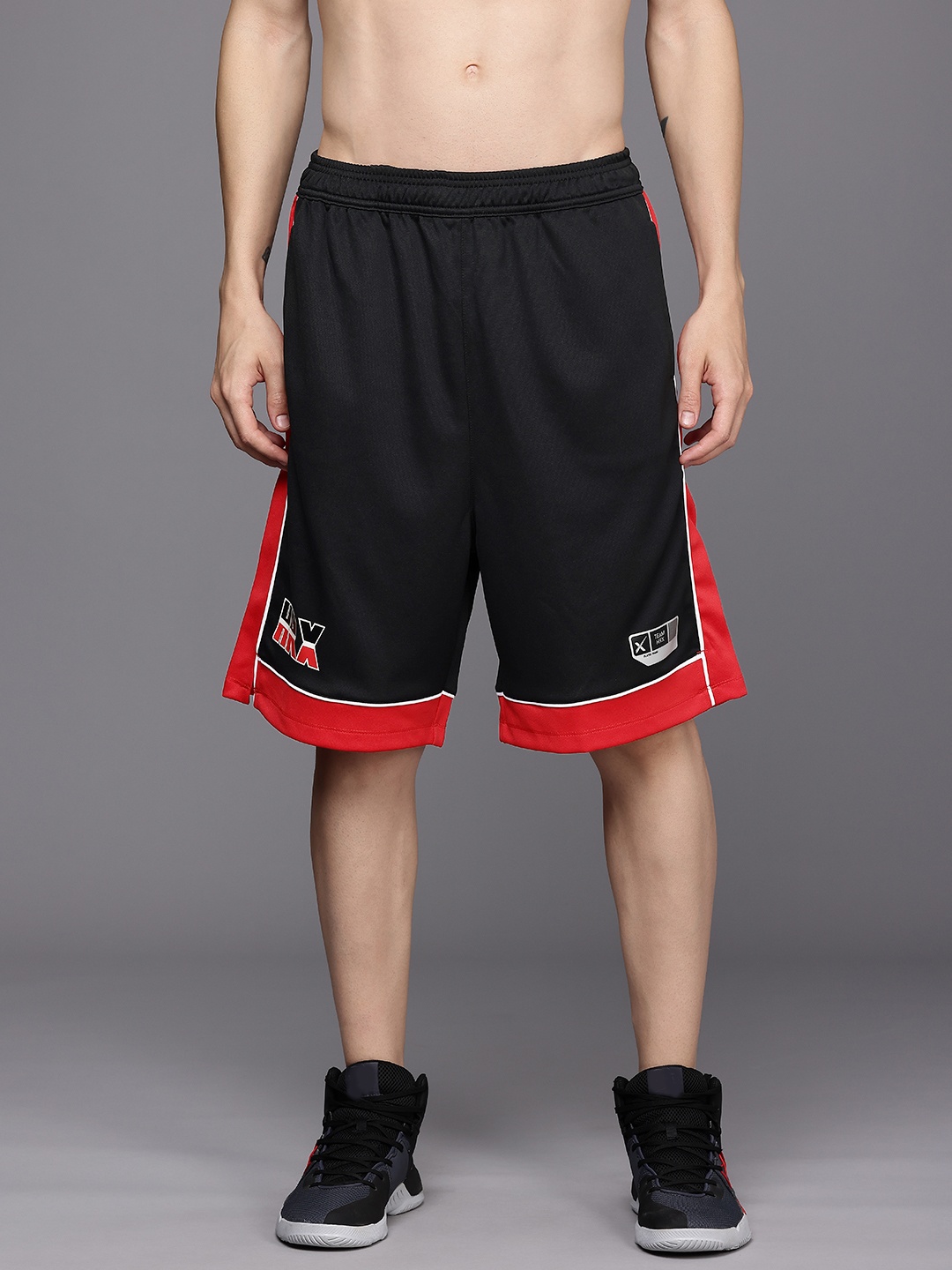 

HRX by Hrithik Roshan Men Basketball Rapid-Dry Shorts, Black