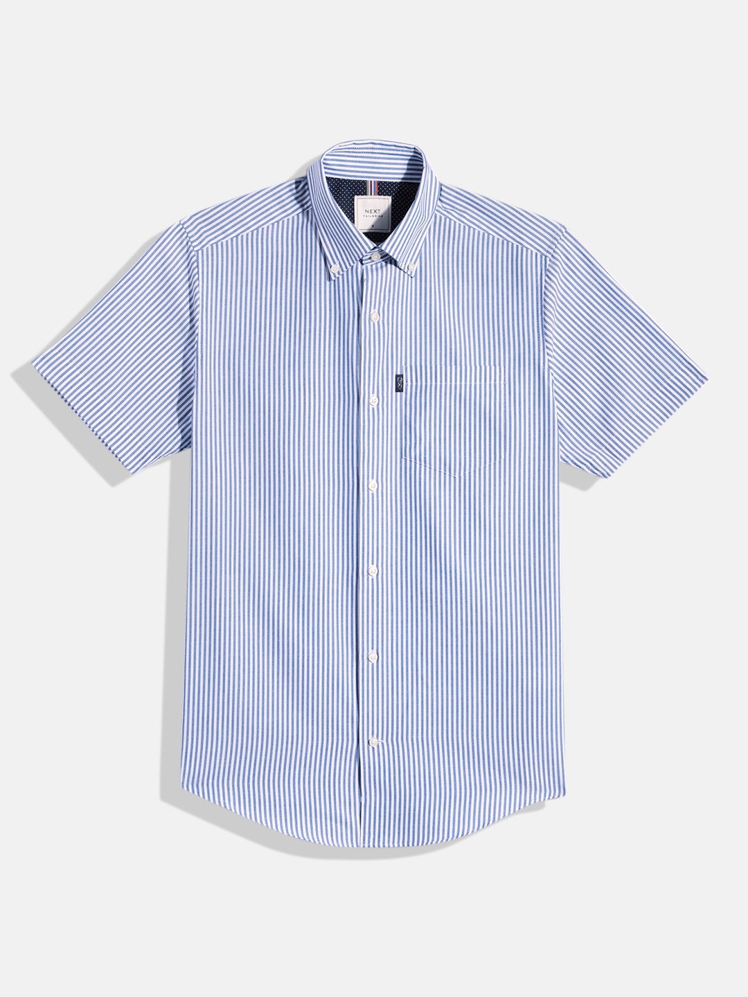 

NEXT Boys Striped Casual Shirt, Blue