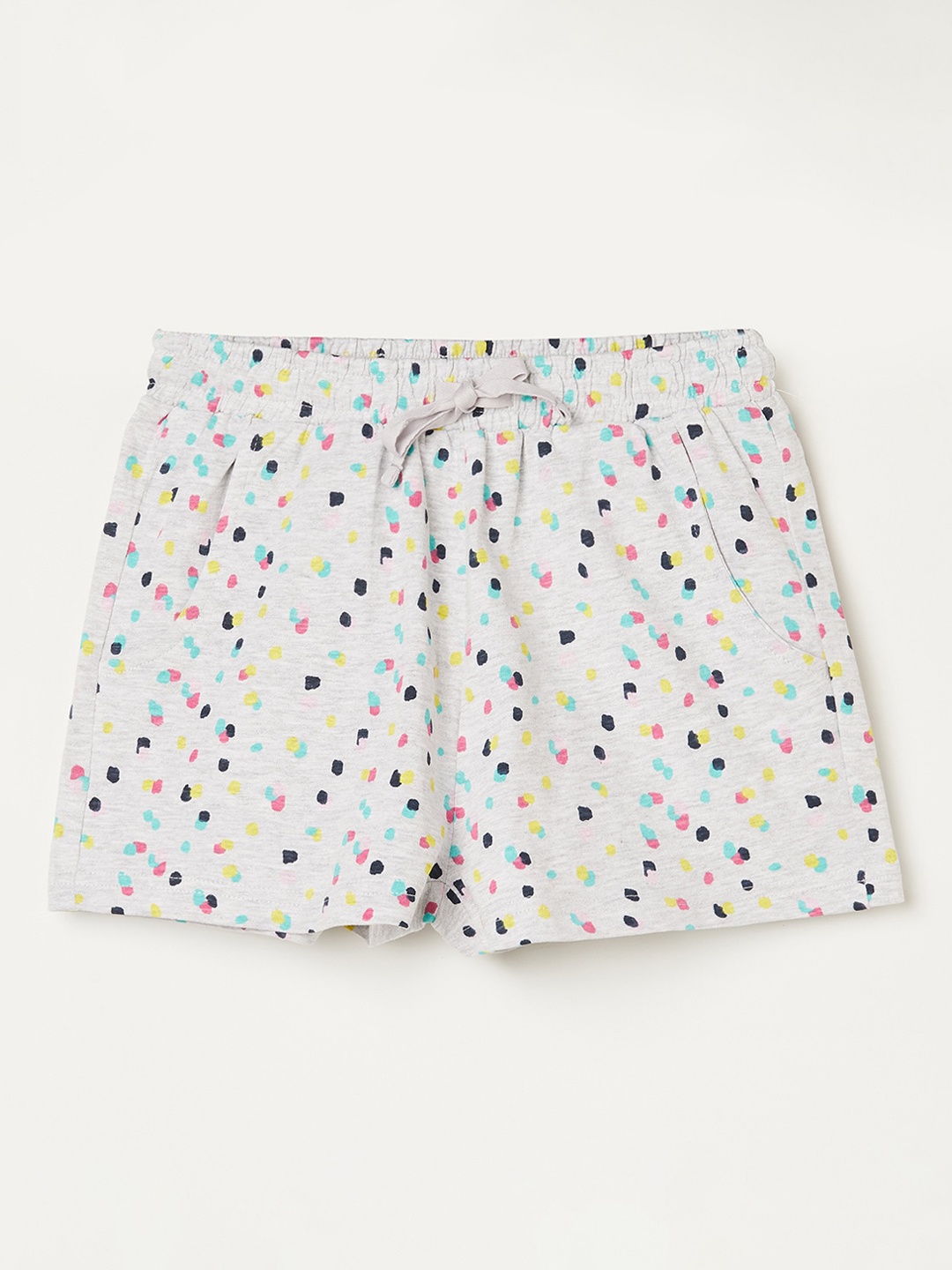 

Fame Forever by Lifestyle Girls Printed Cotton Shorts, Grey