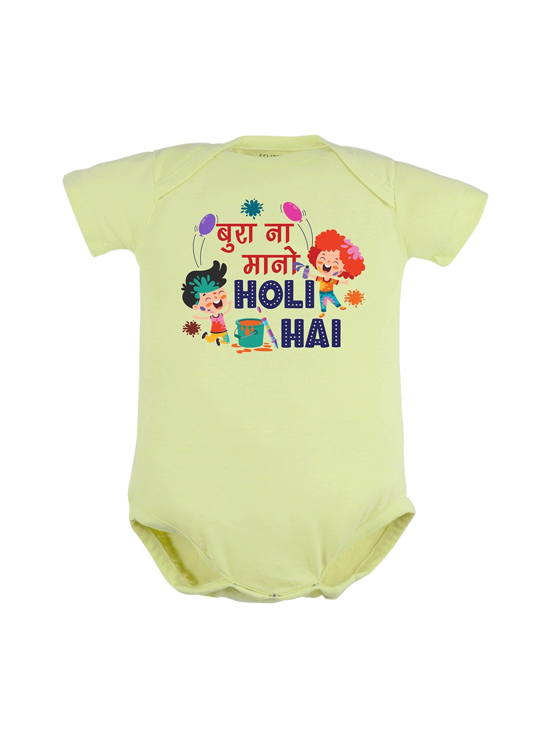 

FFLIRTYGO Kids Printed Pure Cotton Romper, Green