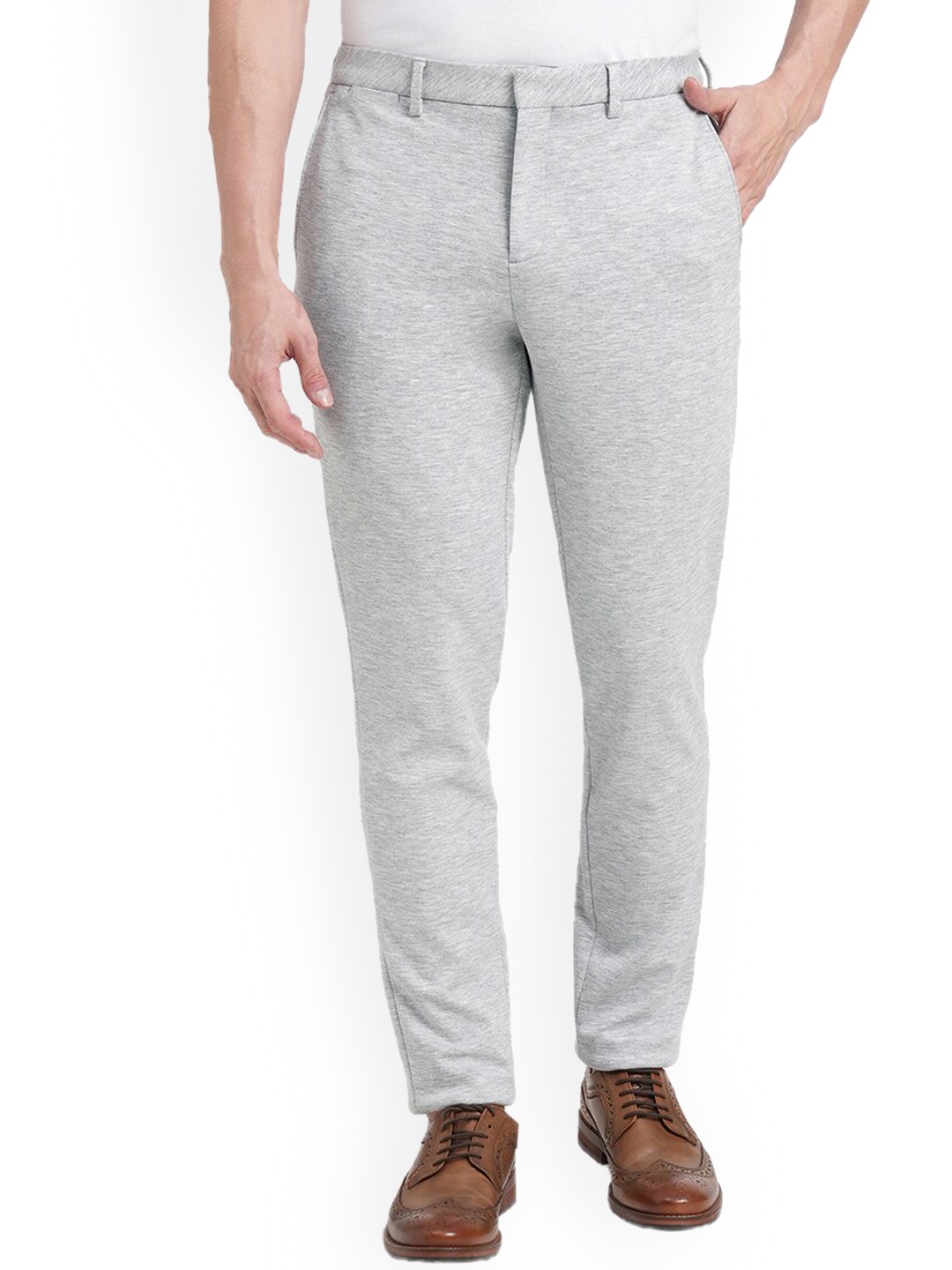 

Jack & Jones Jjor Smu Sail Men Slim Fit Trousers, Grey