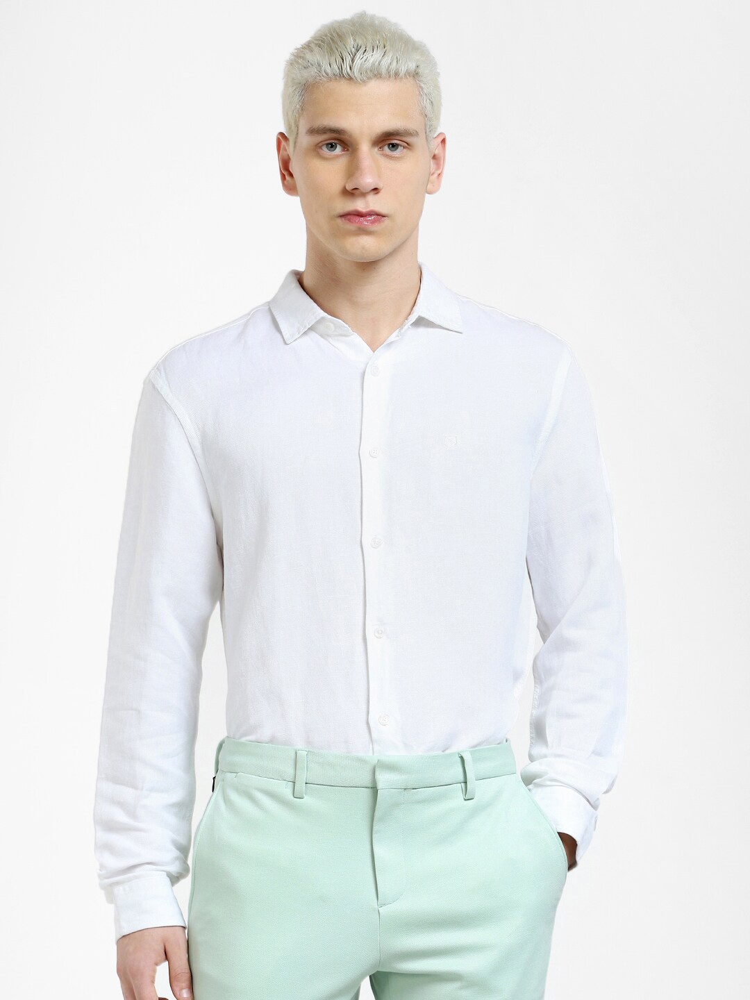 

Jack & Jones Men Casual Cotton Shirt, White