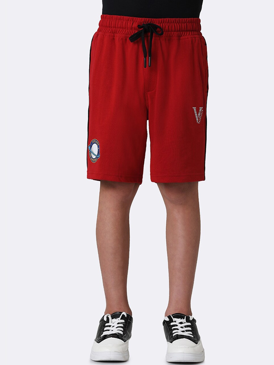 

Van Heusen Boys High-Rise Cotton Sports Shorts, Red