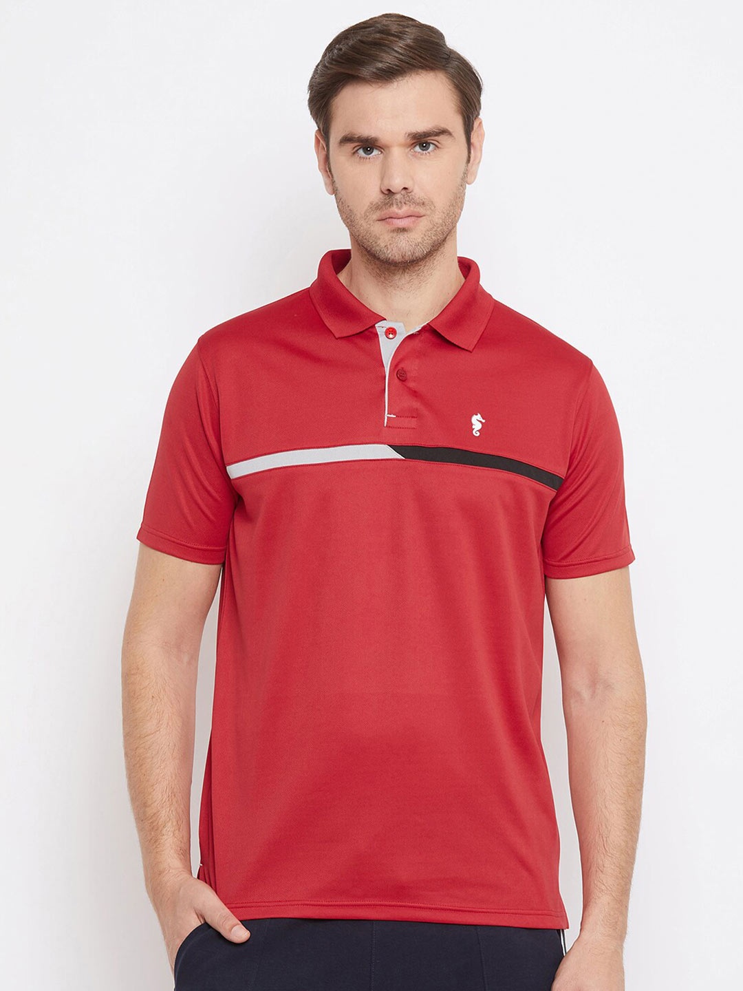 

EPPE Men Polo Collar T-shirt, Rust