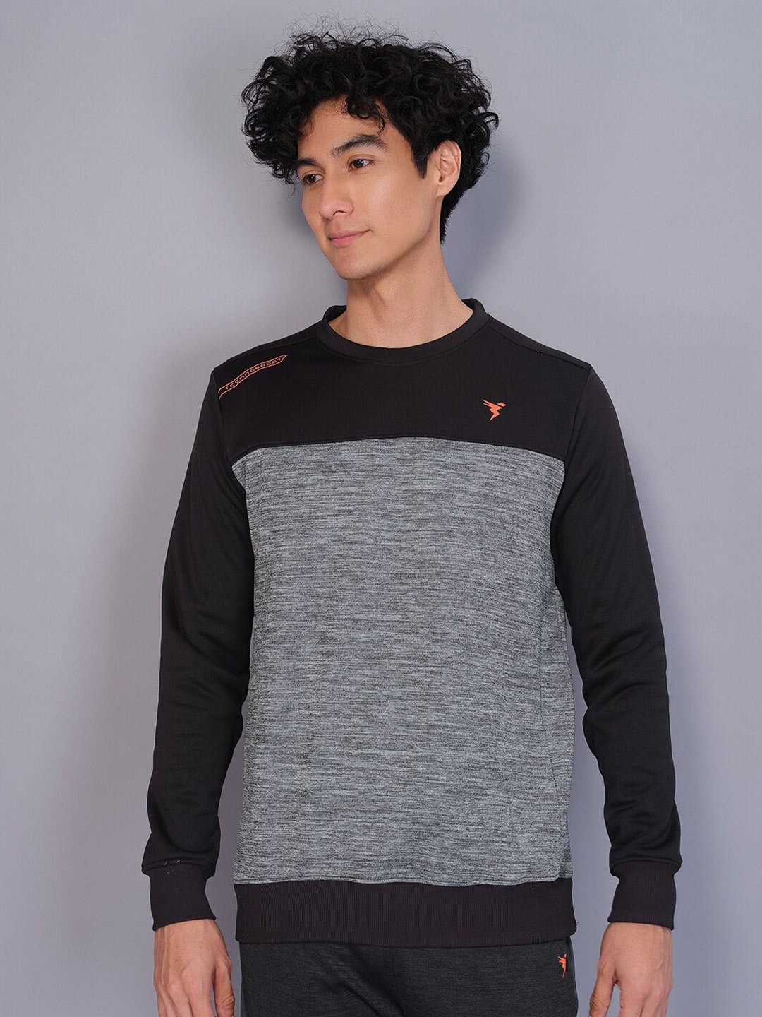

Technosport Men Active Rapid Dry Sweatshirt, Black