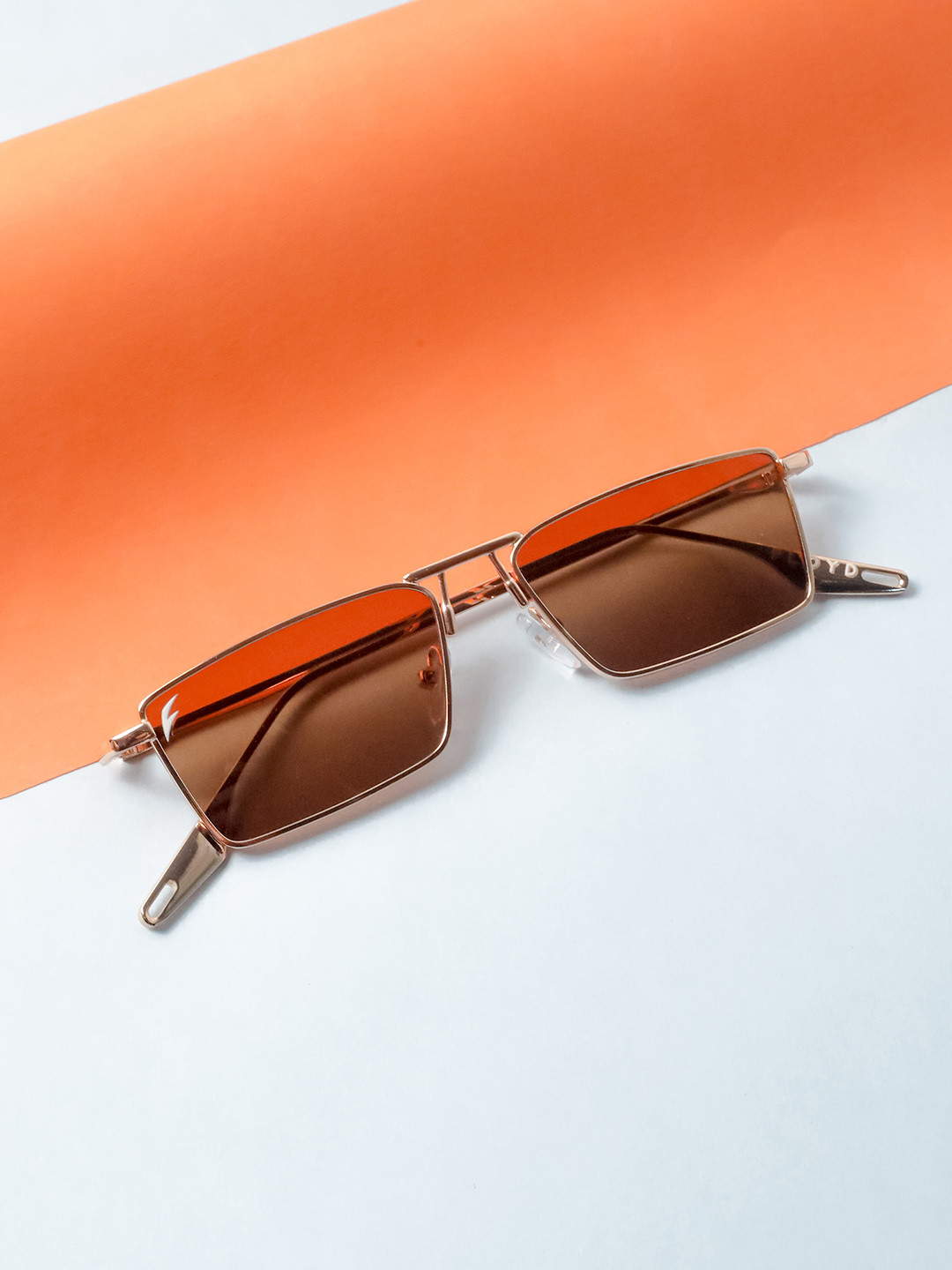 

Floyd Square Sunglasses with UV Protected Lens 6216_Gld_Brn, Gold