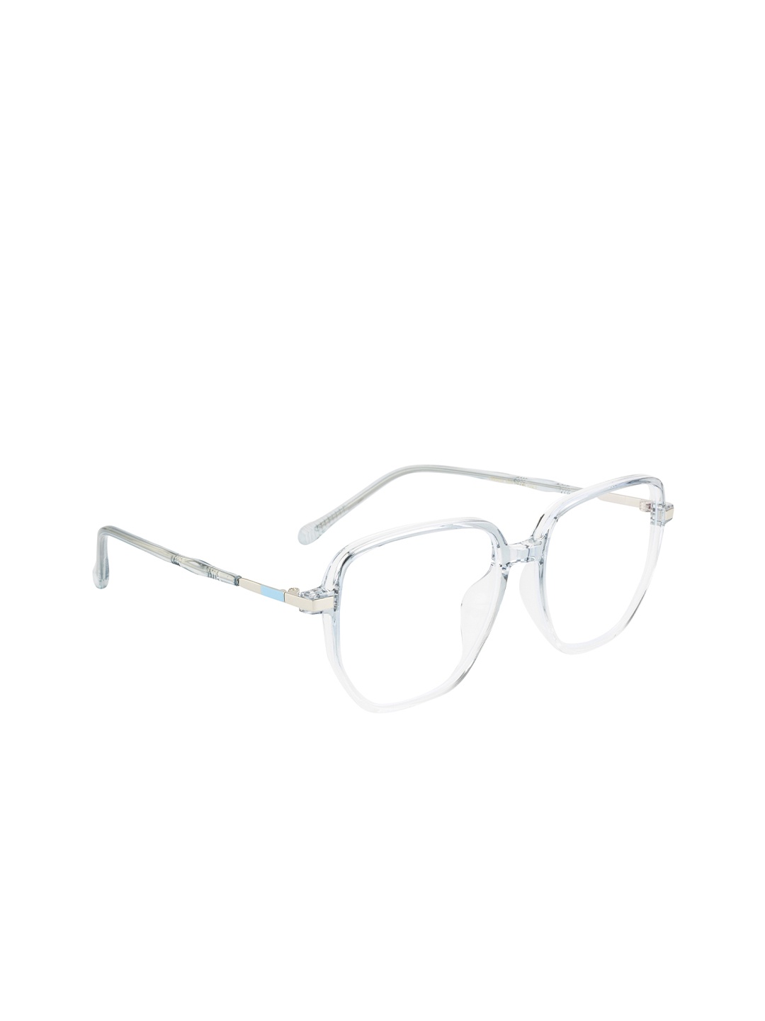 Gold Berg Full Rim Square Frames Eyeglasses, Blue