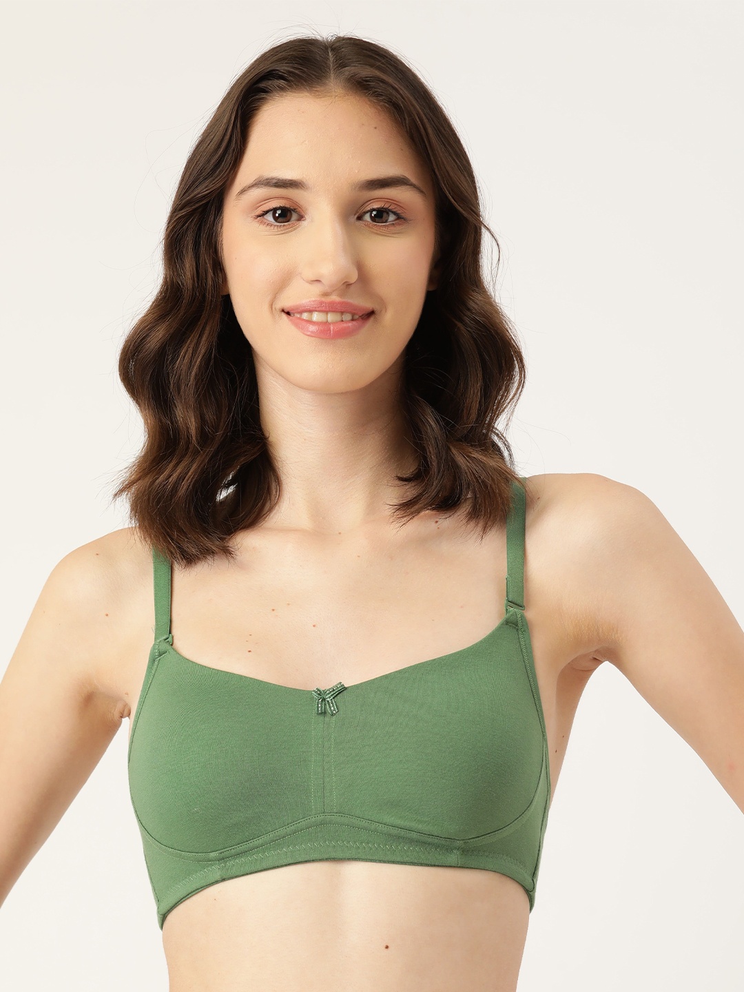 

Roadster All Day Comfort Pure-Cotton T-Shirt BraRD-1128-GRN-1, Green