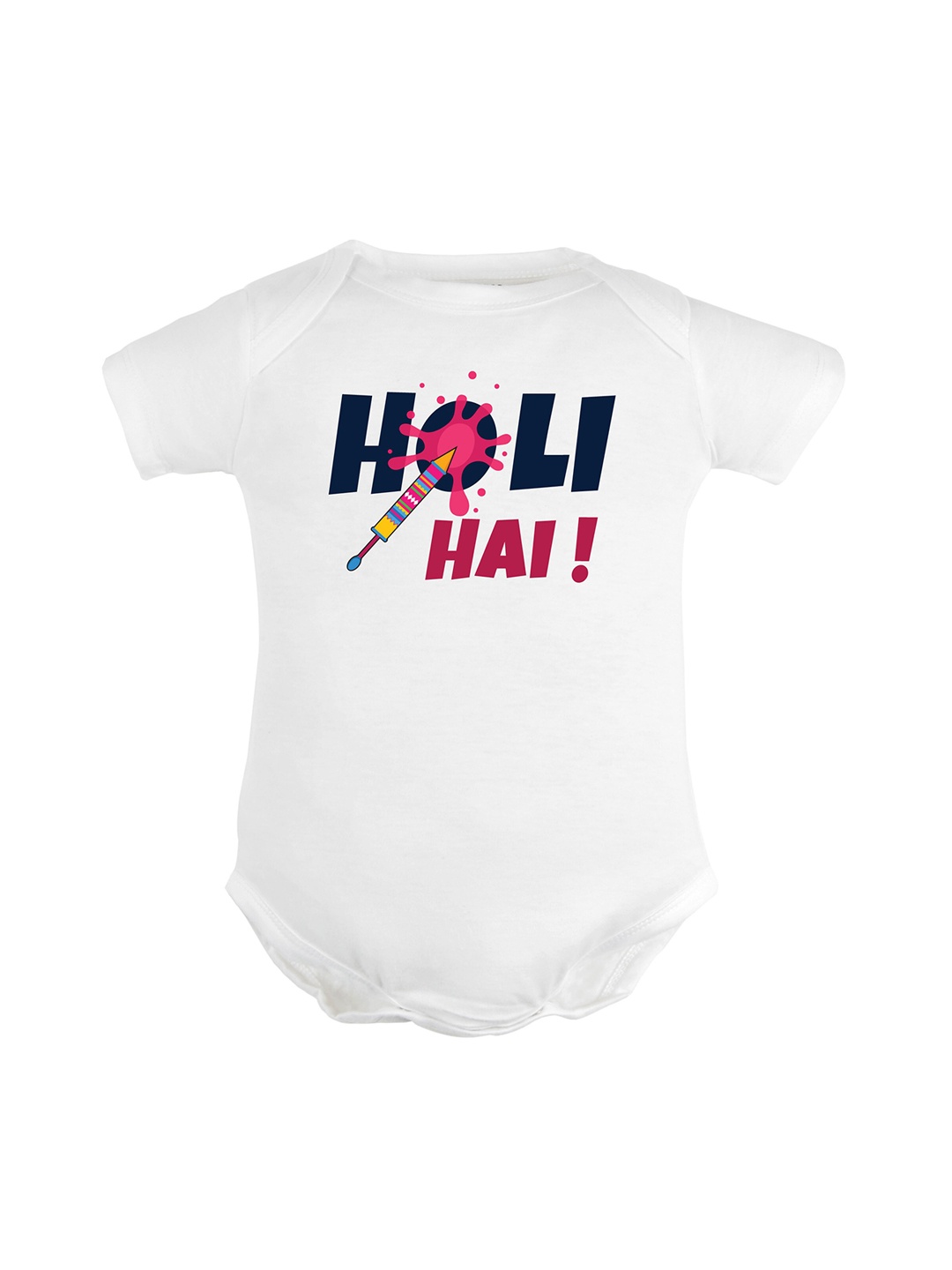 

FFLIRTYGO Infant Printed Pure Cotton Romper, White