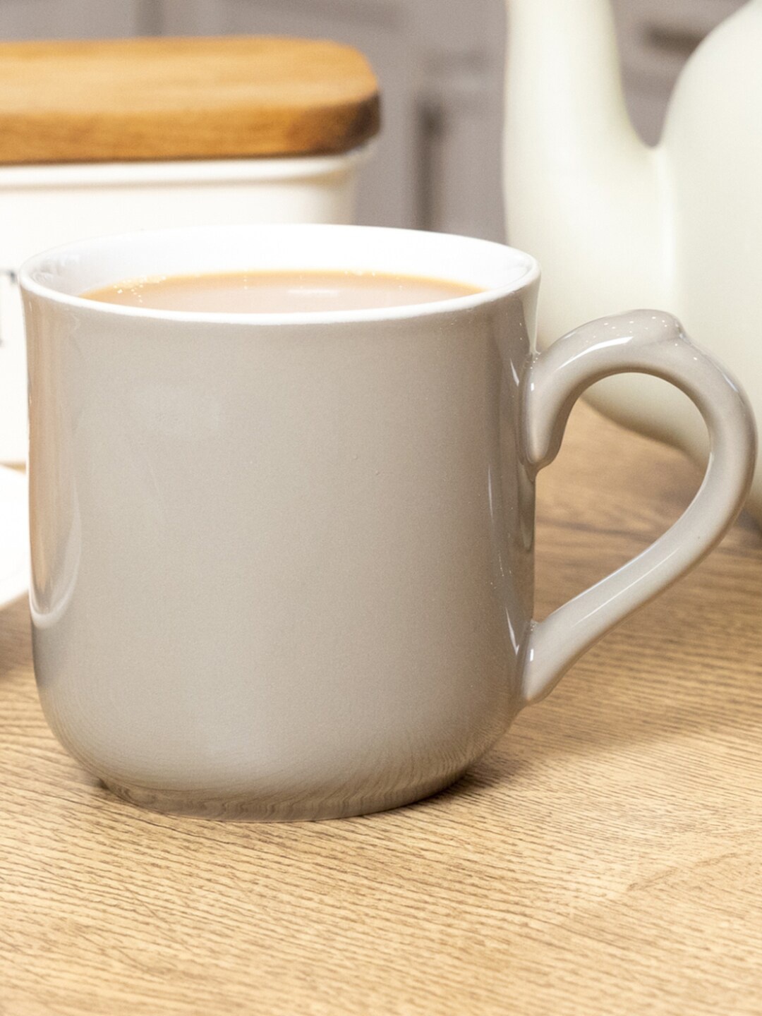 

London Pottery Grey Stoneware Glossy Mug-250ml