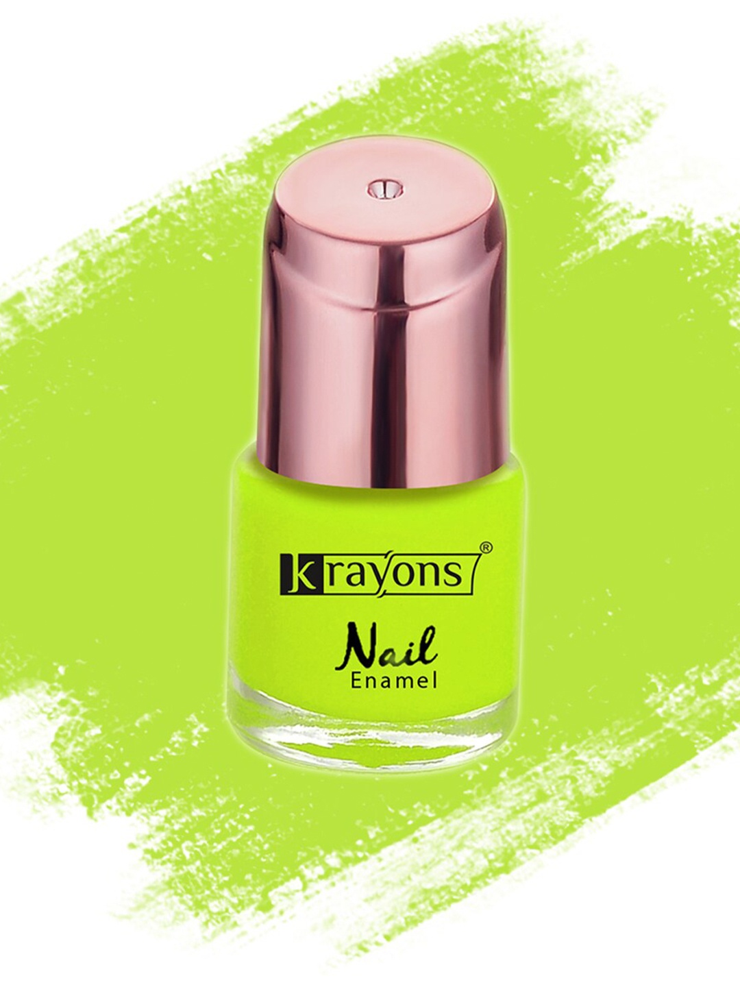 

krayons Crazy Gel Long Lasting Nail Enamel 8 ml - Neon Yellow 116, Lime green