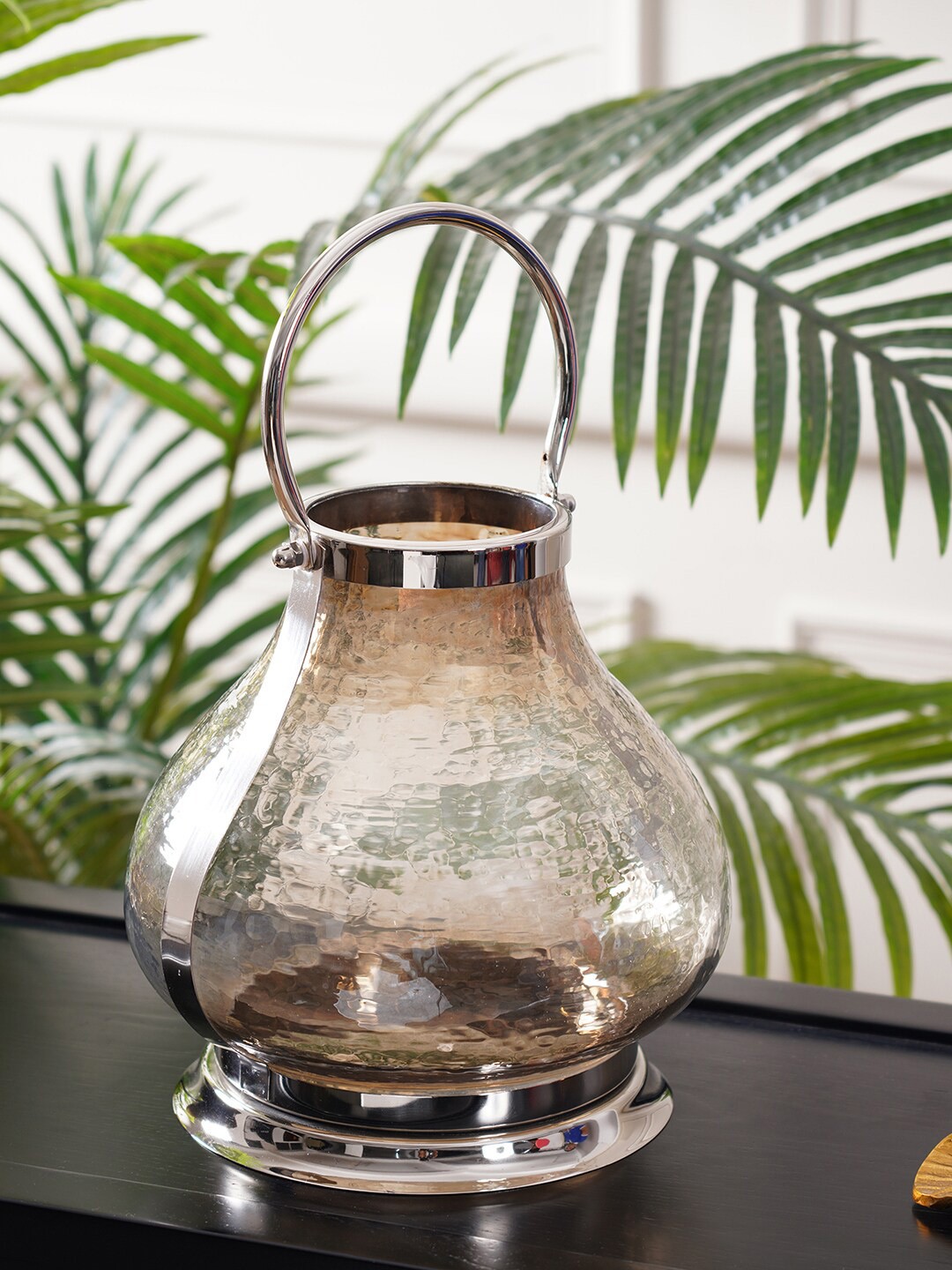 

Pure Home and Living Transparent Reverse Dome Shaped Lantern